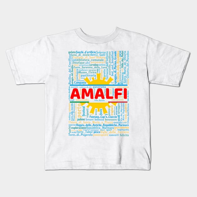 Wordart: Amalfi Kids T-Shirt by Condormax